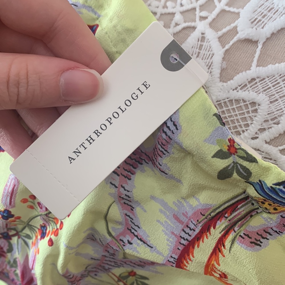NWT Anthropologie Garden Silk Blouse - Picture 11 of 12